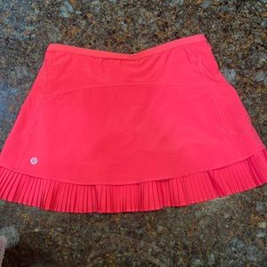 Pink Ruffle lulu lemon tennis/golf skort